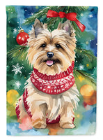 Cairn Terrier Christmas House Flag