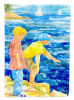 The Boys at the lake or beach  Flag Garden Size