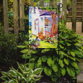 White Cottage House at the lake or Beach Flag Garden Size