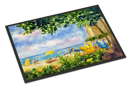 Beach Resort view from the condo  Indoor or Outdoor Mat 24x36 Doormat