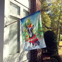 Boston Terrier Christmas House Flag