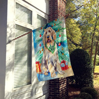 Otterhound Christmas House Flag