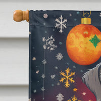 Scottish Deerhound Holiday Christmas House Flag