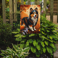 Sheltie Fall Garden Flag