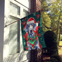 Weimaraner Christmas House Flag