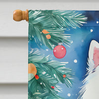 Samoyed Christmas House Flag