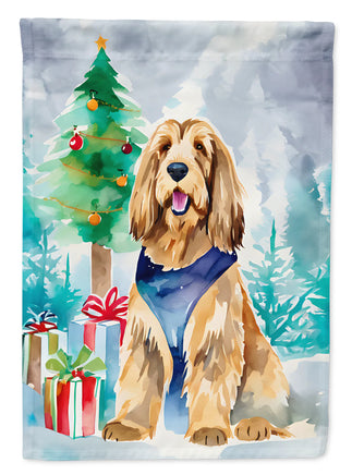 Otterhound Christmas House Flag