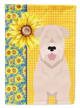 Summer Sunflowers Soft Coated Wheaten Terrier House Flag