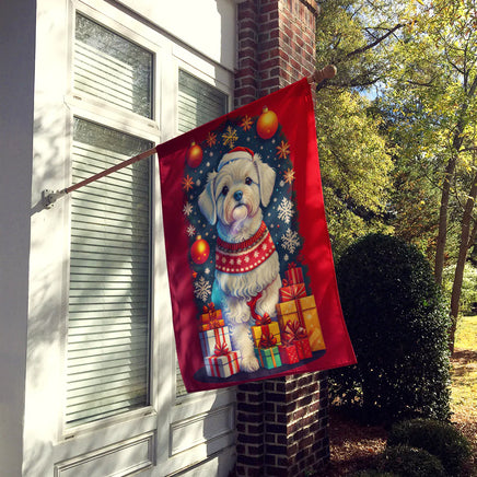 Maltese Holiday Christmas House Flag