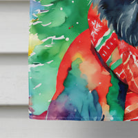 Belgian Sheepdog Christmas House Flag