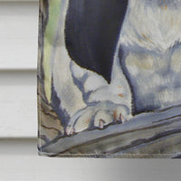 Basset Hound at the tree Flag Canvas House Size