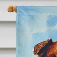 Australian Shepherd Double Trouble Flag Canvas House Size