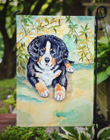 Bernese Mountain Dog Puppy Flag Garden Size