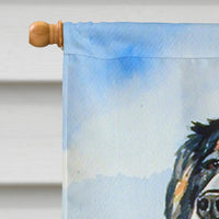 Bernese Mountain Dog Flag Canvas House Size