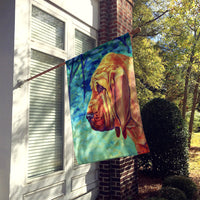 Bloodhound Thoughtful Flag Canvas House Size