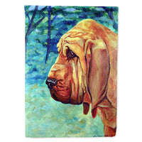 Bloodhound Thoughtful Flag Canvas House Size