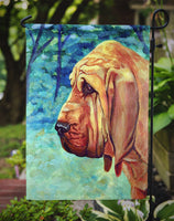 Bloodhound Thoughtful Flag Garden Size