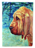 Bloodhound Thoughtful Flag Garden Size