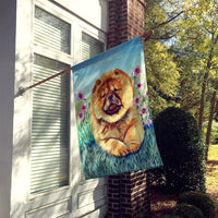 Chow Chow Flag Canvas House Size