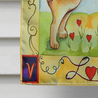 Pug LOVE Pug Flag Canvas House Size