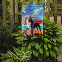 At sunset Great Dane Flag Garden Size