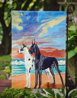 At sunset Great Dane Flag Garden Size