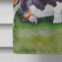 Basset Hound Double Trouble Flag Canvas House Size