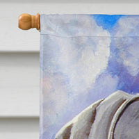 Azure Skies Weimaraner Flag Canvas House Size