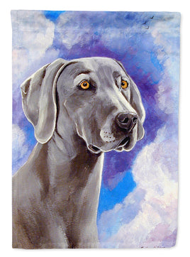 Azure Skies Weimaraner Flag Canvas House Size