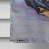 Black and Cream Dachshund Flag Canvas House Size