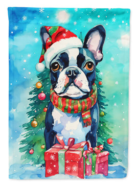 Boston Terrier Christmas House Flag