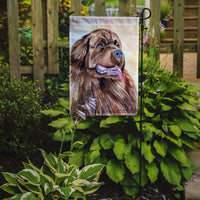 Chocolate Brown Newfie Newfoundland Flag Garden Size