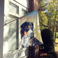 Bernese Mountain Dog Flag Canvas House Size