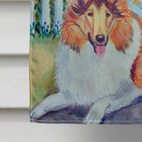 Collie Flag Canvas House Size