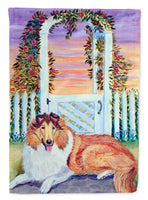 Collie Flag Canvas House Size