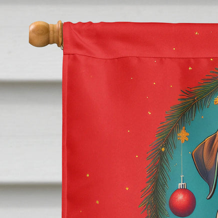 Mastiff Holiday Christmas House Flag