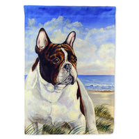 French Bulldog at the beach Flag Canvas House Size