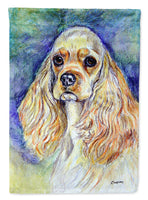 Blonde Tan Cocker Spaniel Flag Canvas House Size