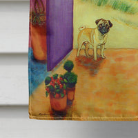 Pug Flag Canvas House Size