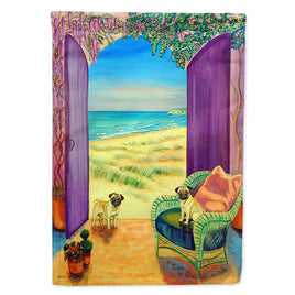 Pug Flag Canvas House Size