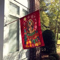 Otterhound Holiday Christmas House Flag