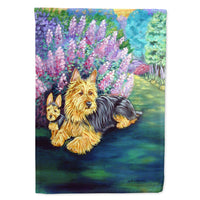 Australian Terrier Flag Canvas House Size