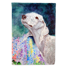 Bedlington Terrier Flag Canvas House Size