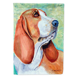 Basset Hound Flag Canvas House Size