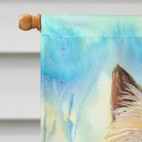 Cairn Terrier Flag Canvas House Size