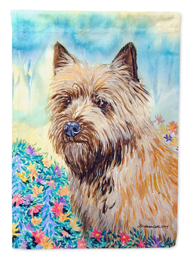 Cairn Terrier Flag Canvas House Size