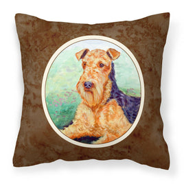 Airedale Terrier Fabric Decorative Pillow 7239PW1414