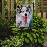 Australian Shepherd Blue Eyes Flag Garden Size 7358GF