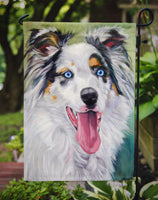 Australian Shepherd Blue Eyes Flag Garden Size 7358GF