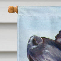 Black Labrador Retriever Flag Canvas House Size 7389CHF